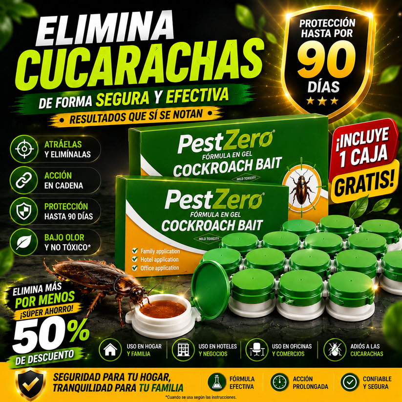 2X1 Trampa Mata Cucarachas- Extermina Plagas - Pack 8 Pzs