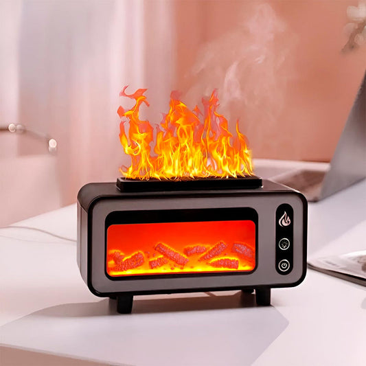 Humidificador Chimenea LED Difusor Aromas