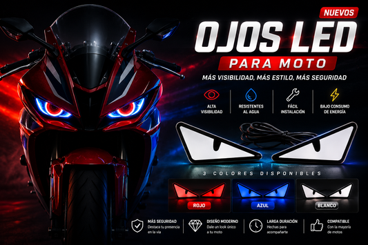 OJOS LED PARA MOTO