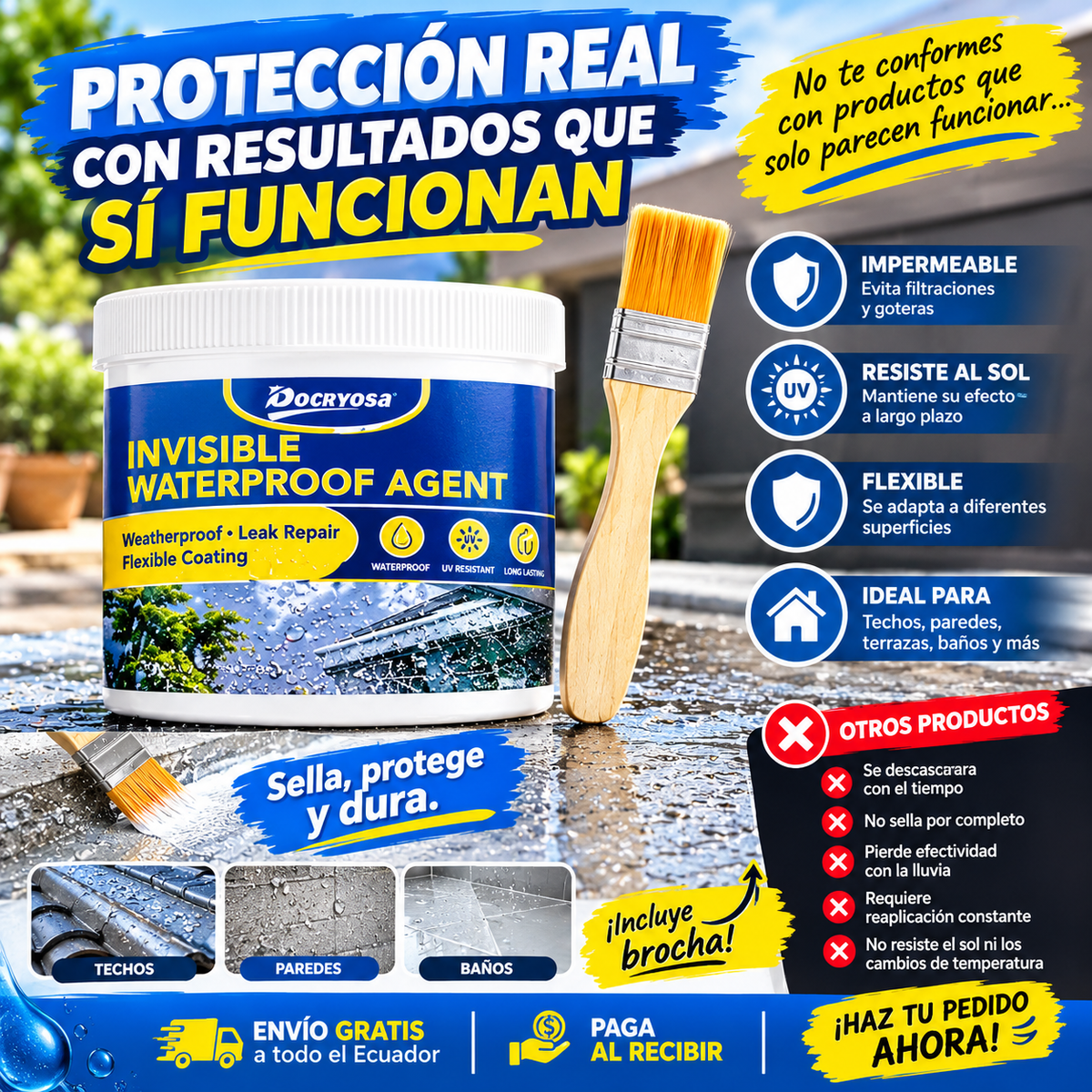 IMPEREMEABILIZANTE INVISIBLE + ENVIO GRATIS