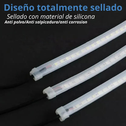 TIRA LED DINÁMICA FLEXIBLE PARA CAPÓ DE AUTO
