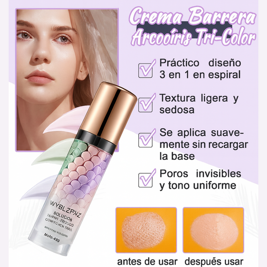 Protector Facial y Base de Maquillaje Tricolor