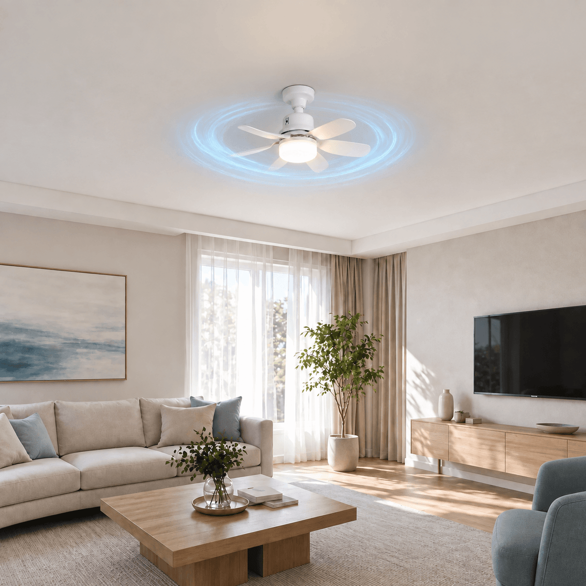 Ventilador de Techo con Luz Led